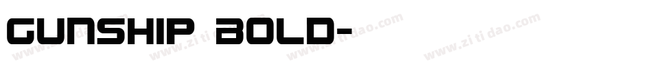 Gunship Bold字体转换